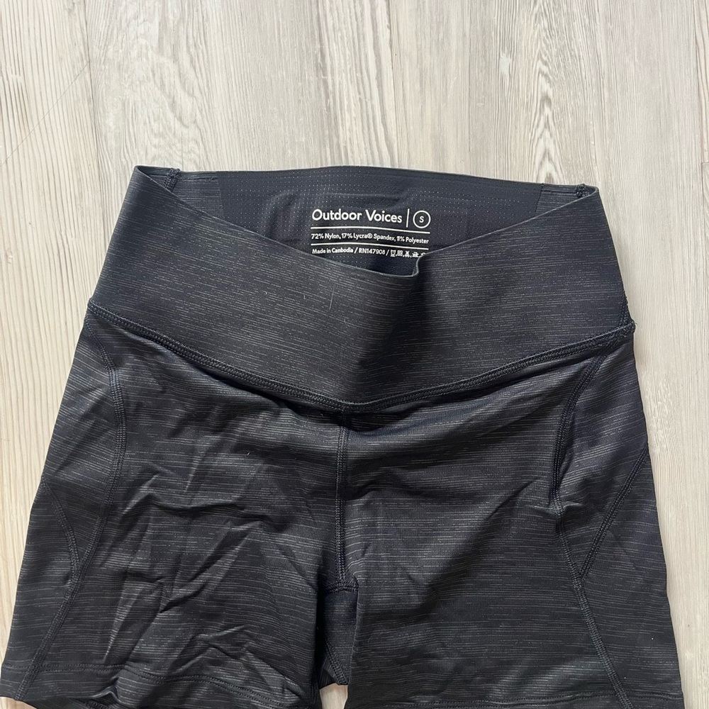 Outdoor Voices Women's Charcoal Bike Shorts